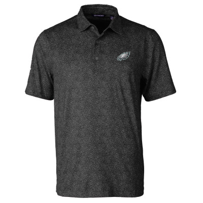 Поло Philadelphia Eagles Cutter & Buck Pike Constellation Print Stretch - Black