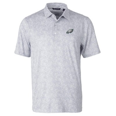 Поло Philadelphia Eagles Cutter & Buck Pike Constellation Print Stretch - Gray