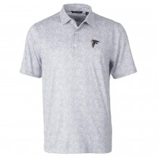 Поло Atlanta Falcons Cutter & Buck Pike Constellation Print Stretch - Gray Поло Atlanta Falcons Cutter & Buck Pike Constellation Print Stretch - Gray