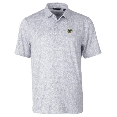 Поло Green Bay Packers Cutter & Buck Pike Constellation Print Stretch - Gray