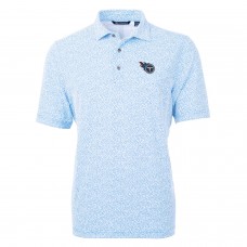 Поло Tennessee Titans Cutter & Buck Virtue Eco Pique Botanical Print - Light Blue