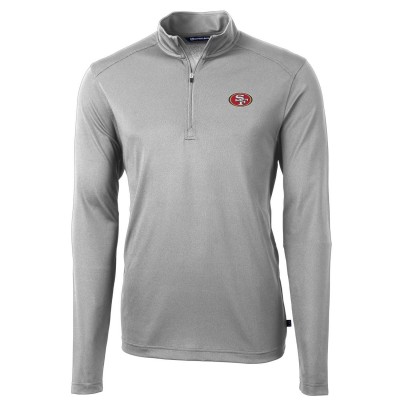 Кофта на короткой молнии San Francisco 49ers Cutter & Buck Virtue Eco Pique Recycled - Gray