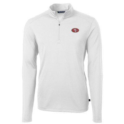 Кофта на короткой молнии San Francisco 49ers Cutter & Buck Virtue Eco Pique Recycled - White