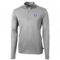 Кофта на короткой молнии Indianapolis Colts Cutter & Buck Virtue Eco Pique Recycled- Gray