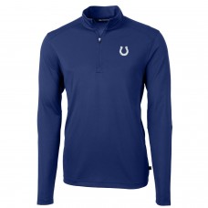 Кофта с короткой молнией Indianapolis Colts Cutter & Buck Virtue Eco Pique Recycled - Royal