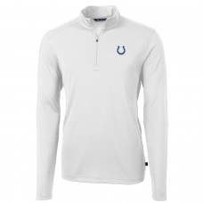 Кофта на короткой молнии Indianapolis Colts Cutter & Buck Virtue Eco Pique Recycled- White