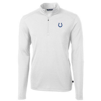 Кофта на короткой молнии Indianapolis Colts Cutter & Buck Virtue Eco Pique Recycled- White