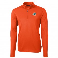 Кофта с молнией Miami Dolphins Cutter & Buck Virtue Eco Pique - Orange