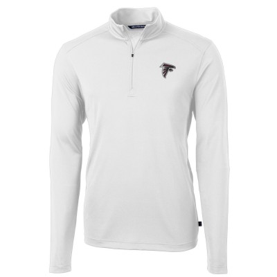 Кофта на короткой молнии Atlanta Falcons Cutter & Buck Virtue Eco Pique Recycled- White