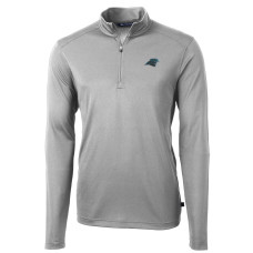 Пуловер Carolina Panthers Cutter & Buck Gray Virtue Eco Pique Recycled Jacket