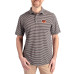 Поло Cincinnati Bengals Cutter & Buck Black Virtue Eco Pique Stripe Recycled