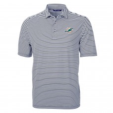 Поло Miami Dolphins Cutter & Buck Virtue Eco Pique Stripe Recycled - Navy