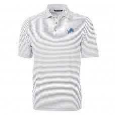 Поло Detroit Lions Cutter & Buck Virtue Eco Pique Stripe Recycled - Gray