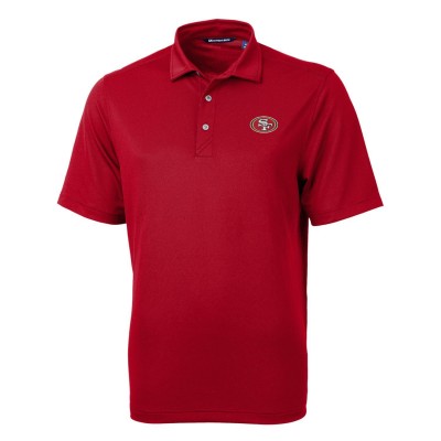 San Francisco 49ers Cutter & Buck Scarlet Team Virtue Eco Pique Recycled Polo