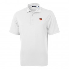 Cincinnati Bengals Cutter & Buck Virtue Eco Pique Recycled Polo - White