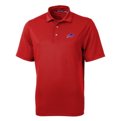 Buffalo Bills Cutter & Buck Red Virtue Eco Pique Recycled Polo