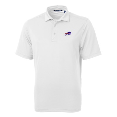 Buffalo Bills Cutter & Buck White Virtue Eco Pique Recycled Polo