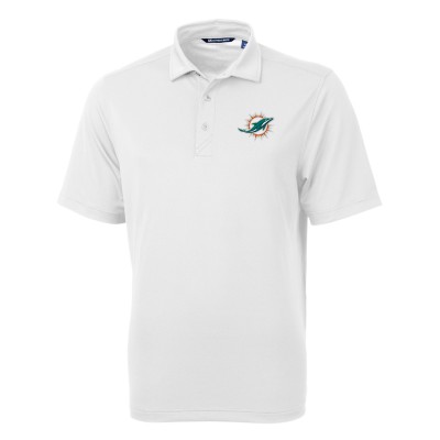 Поло Miami Dolphins Cutter & Buck Virtue Eco Pique Recycled - White