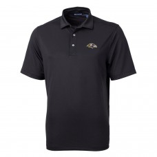 Baltimore Ravens Cutter & Buck Virtue Eco Pique Recycled Polo - Black