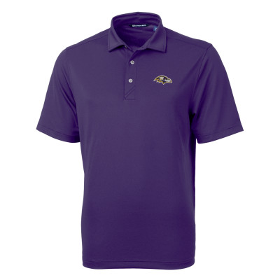 Поло Baltimore Ravens Cutter & Buck Purple Virtue Eco Pique Recycled