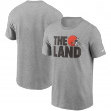 Cleveland Browns Nike Hometown Collection The Land T-Shirt - Heathered Gray