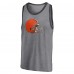 Майка Cleveland Browns Famous Tri-Blend - Heathered Gray/Heathered Charcoal