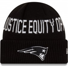 Вязанная шапка New England Patriots New Era Team Social Justice - Black