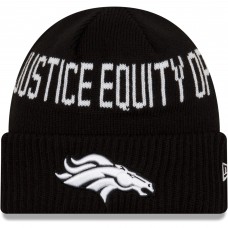 Вязанная шапка Denver Broncos New Era Team Social Justice - Black
