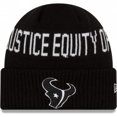 Вязанная шапка Houston Texans New Era Team Social Justice - Black