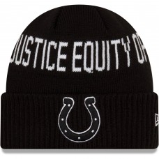 Вязанная шапка Indianapolis Colts New Era Team Social Justice - Black