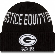 Шапка Green Bay Packers New Era Team Social Justice - Black