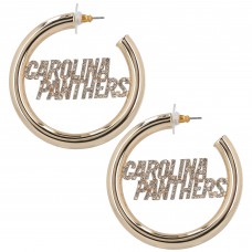 Carolina Panthers BaubleBar Logo Large Hoop Earrings