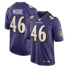 Джерси Baltimore Ravens Nick Moore Nike Purple Game Джерси Baltimore Ravens Nick Moore Nike Purple Game