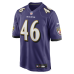 Джерси Baltimore Ravens Nick Moore Nike Purple Game