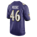 Джерси Baltimore Ravens Nick Moore Nike Purple Game