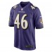 Игровая джерси Nick Moore Baltimore Ravens Nike Game - Purple