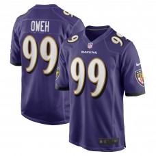 Игровая джерси Odafe Oweh Baltimore Ravens Nike Game - Purple