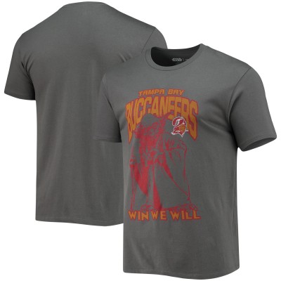 Футболка Tampa Bay Buccaneers Junk Food Disney Star Wars Yoda Win We Will - Pewter