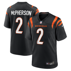 Джерси Cincinnati Bengals Evan McPherson Nike Black Game Джерси Cincinnati Bengals Evan McPherson Nike Black Game