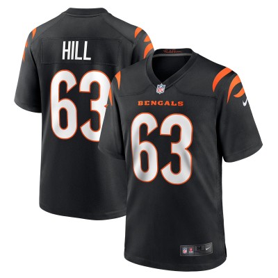 Игровая джерси Trey Hill Cincinnati Bengals Nike - Black