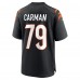 Игровая джерси Jackson Carman Cincinnati Bengals Nike Game - Black