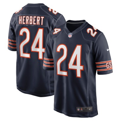 Игровая джерси Khalil Herbert Chicago Bears Nike Game - Navy