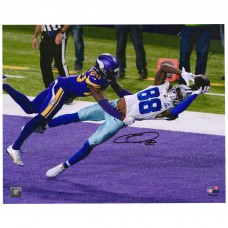 Autographed Dallas Cowboys CeeDee Lamb Fanatics Authentic 16 x 20 TD Catch vs. Minnesota Photograph