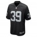 Игровая джерси Nate Hobbs Las Vegas Raiders Nike - Black