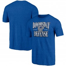 Футболка Dallas Cowboys Majestic Hometown Collection Doomsday Defense - Heathered Royal