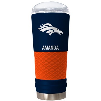 Denver Broncos 24oz. Personalized Team Color Draft Tumbler