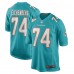 Игровая джерси Liam Eichenberg Miami Dolphins Nike Game - Aqua