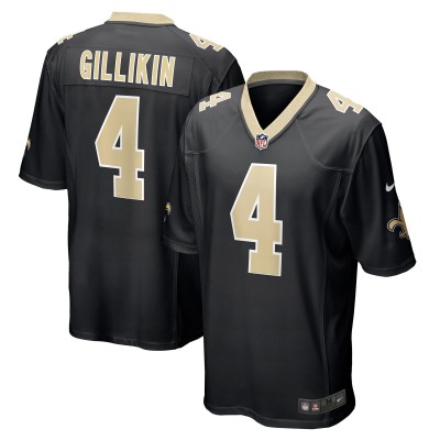 Игровая джерси New Orleans Saints Blake Gilikin Nike Black Game Player