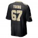 Игровая джерси New Orleans Saints Landon Young Nike Black Game