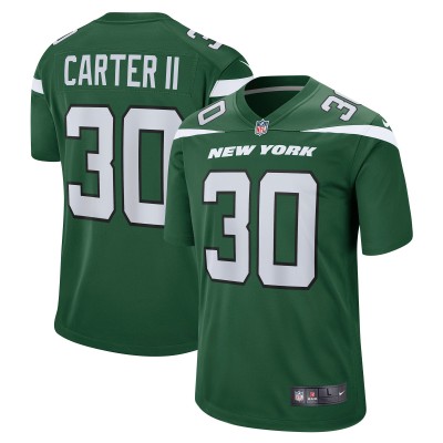 Игровая джерси Michael Carter II New York Jets Nike Game - Gotham Green